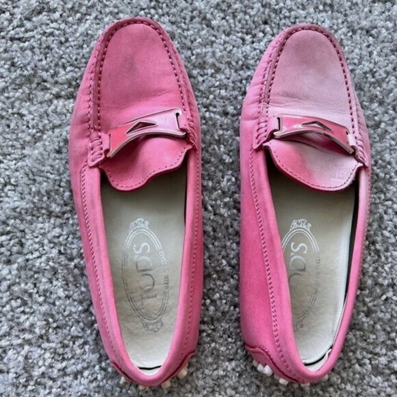 Tod's Women's Pink Leather Loafers - Size 36 (US 6) - Picture 6 of 7